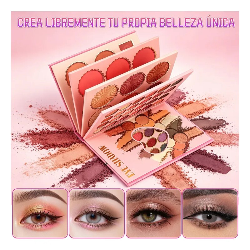 Paleta Sombras Contorno E Iluminación Todo En Uno