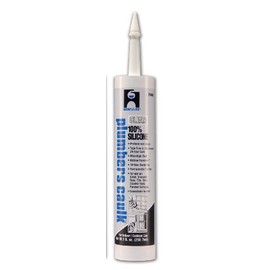 Oatey 25686 Hercules 11-Ounce Clear Cartridge Silicone Plumber's Caulk