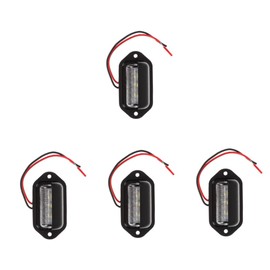 SUPVOX 4pcs 12v Led License Plate Light Tail Light for Truck Rv Van Bus Cargo under Hood