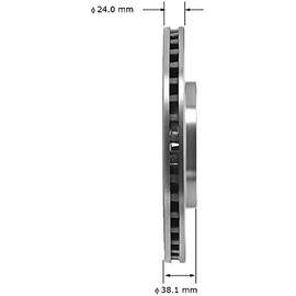 Bendix Bendix Premium PRT1576 Front Brake Rotor for Chrysler Town & Country 1996-1991, Dodge Caravan 1996-1991, Grand Caravan 1996-1991, Plymouth Grand Voyager 1995-1991, Voyager 1995-1991