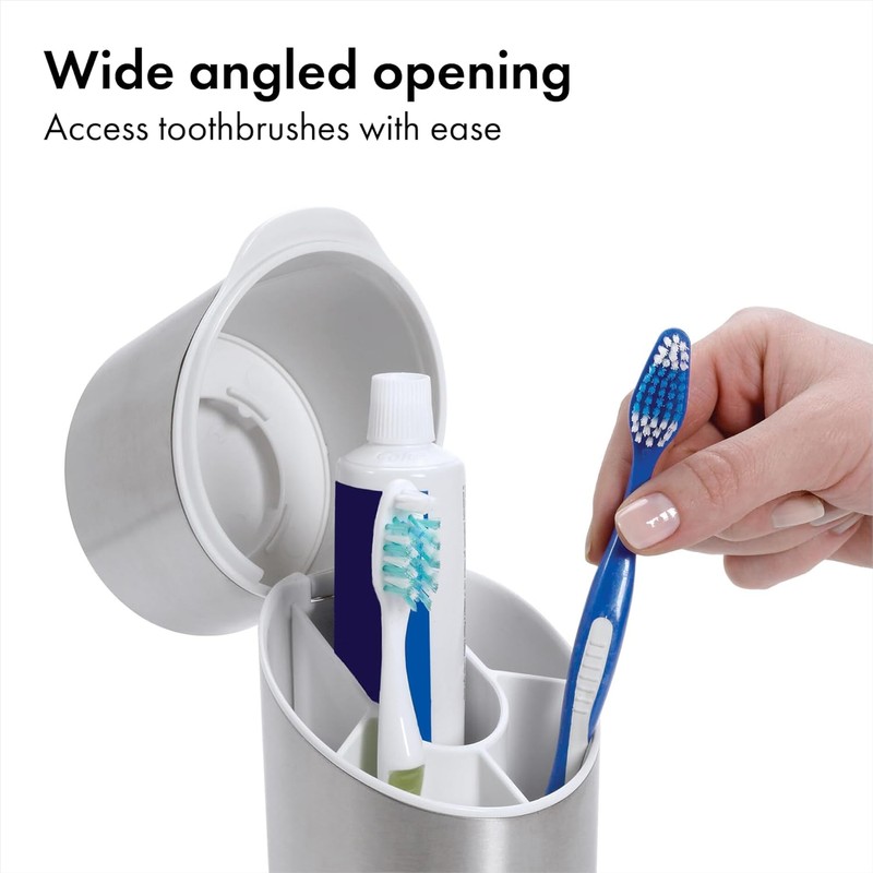 OXO Good Grips Organizador para Cepillos de Dientes, de Acero