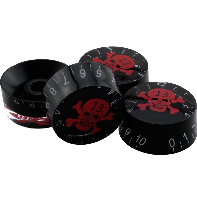 ZCZQC 4PCS Skull Electric Guitar Knobs Speed And Volume Adjustment