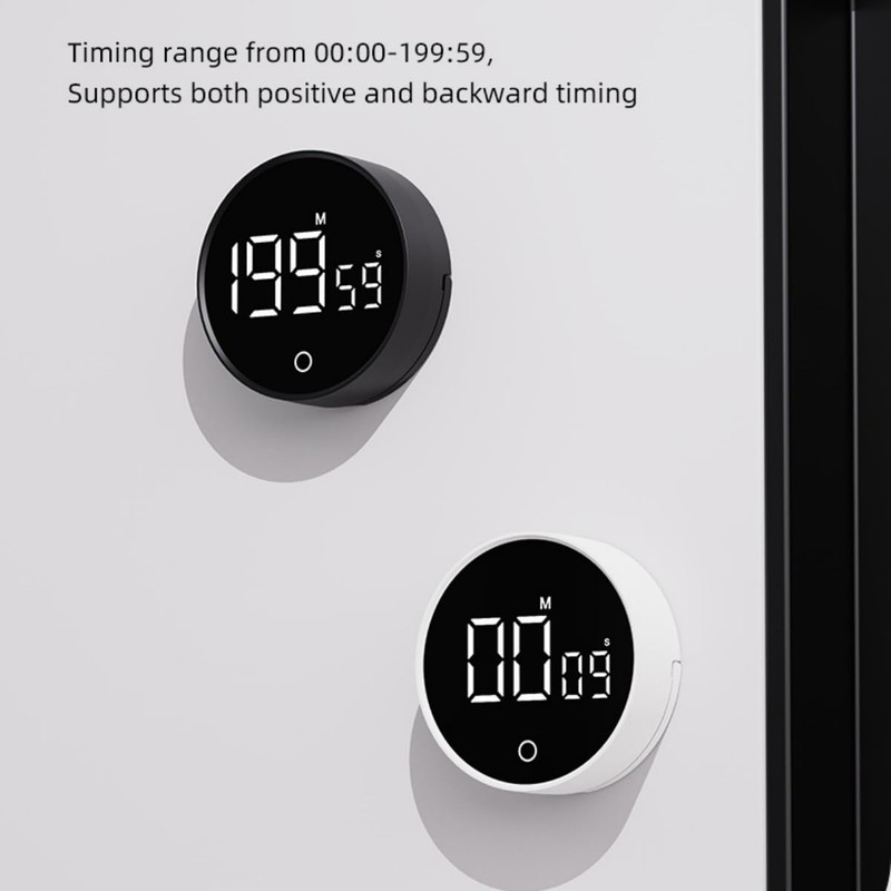 Digital Kitchen Timers, Visual timers Large LED Display Magnetic Countdown