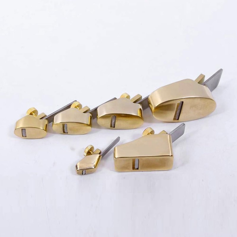 ModouString Brass Mini Planes,violin thumb plane,finger planes with Steel Blade