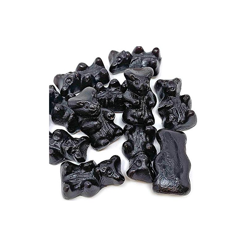Gustaf's Premium Sugar Free Black Licorice Bears - 2.2 Lb.