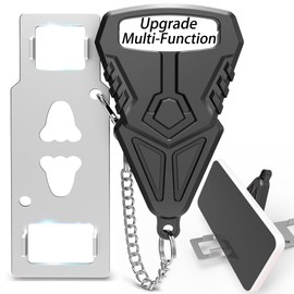 Portable Door Lock for Hotel Rooms Apartment Locks for Travel or a Cell Phone Stand Upgraded Home Security Defender Door Lock Latch Extra Lock from Inside Hotel Safety Door Locks for Travelers