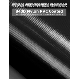 BLUEWING 42" Drift Sock Sea Anchors with Buoy Ball Float Leash 840D Nylon Parachute Fishing Drogue for Marine/Jet Ski/Sail Boat Black