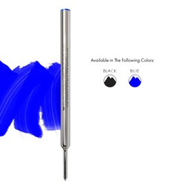 Monteverde Rollerball Refill to Fit Cross Rollerball Pens, Fine Point, Blue, 2-Pack (C222BU)