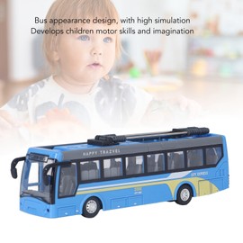 RC School Bus, 8.27 Inches Remote Control City Bus, Simulation All Directions Driving RC Car Electronic Vehicles for Children (Blue)