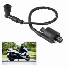 CYTGOUPER Motorcycle 2 Pin Ignition Coil for CBF125 CBR125 CR125 CR250 - Replacement Engine Ignition Coil for ATV Scooter Moped Go Kart