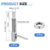uxcell 2Pcs Retractable Indexing Plunger Pin, M6 L Spring Plunger