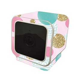 MightySkins Glossy Glitter Skin Compatible with Wyze Cam V3 - Golden Bubbles | Protective, Durable High-Gloss Glitter Finish | Easy to Apply and Change Styles | Made in The USA