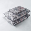 YuHeGuoJi Duvet Cover Set 100% Egyptian Cotton Grey Queen Size