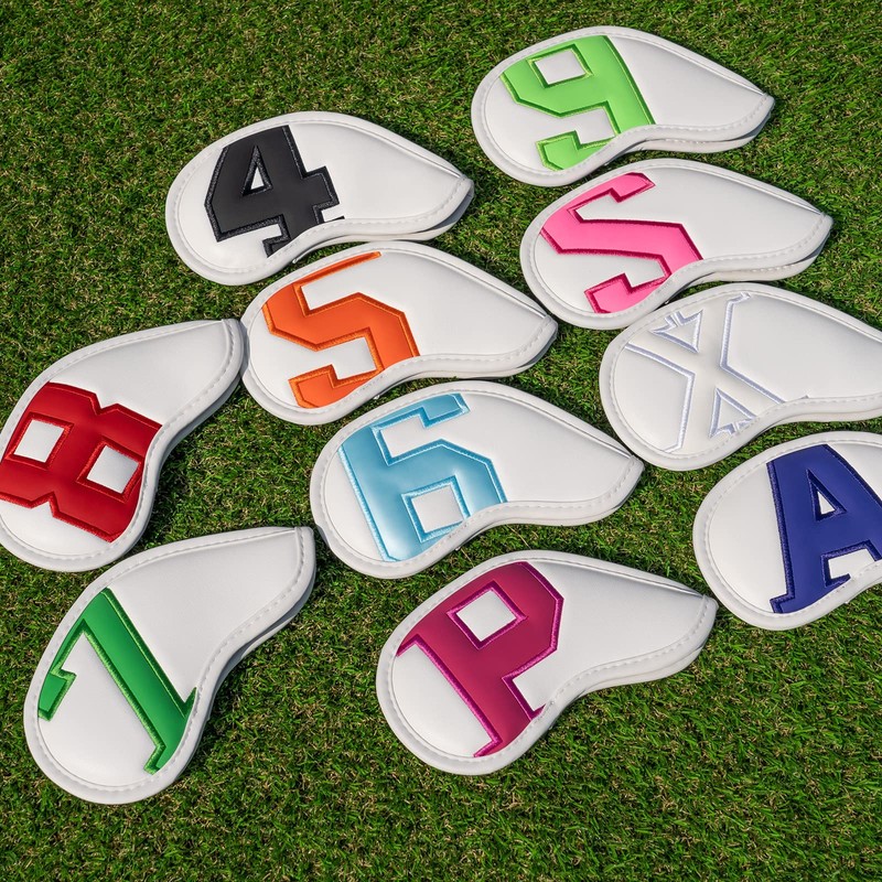 Golf Iron Cover Magnetic Wedge Cover Club Head Cover Set