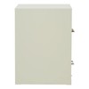OSP Home Furnishings 2 Drawer Locking Metal File Cabinet, Tan