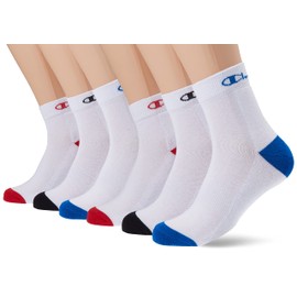 Champion Unisex Casual Socks (Pack of 3), White