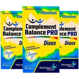 DIAOX - magnesio y omega 3, adicionado con vitaminas y minerales. 3 PACK
