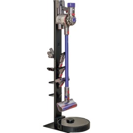 Mount Plus HAB2-HS Premier Aluminum Storage Stand Made for Dyson V15 V12 V11 V10 V8 V7 V6 Cordless Stick Vacuum Cleaner And Floor Robot With 8 Attachment Holders