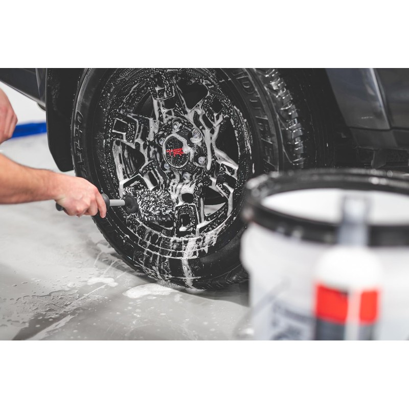 Detail Factory - Wheel Brush Kit with Interchangeable Microfiber Covers