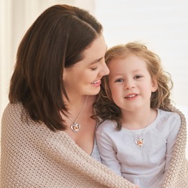 IEFLIFE Mother Daughter Gifts Necklace - Present for Daughter from Mom, Mothers Day Gift Birthday Gift for Mom Jewelry