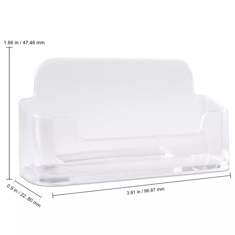 Beauticom 1pc Clear Acrylic Business Card Holder Display Stand Desktop