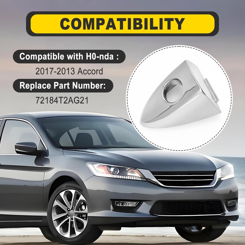 SYudwen Front Left Driver Side Door Handle Lock Bezel Cap