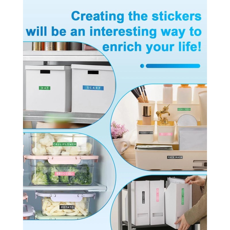 Phomemo 3D Embossing Label Maker with 5 Black Label Tapes