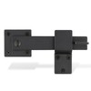 Rural365 Black Barn Door Latch Hook with Hardware - Reversible
