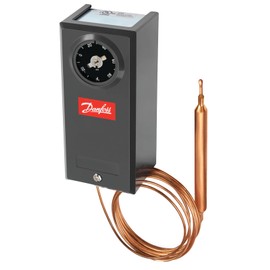 Danfoss 060L2151 KPU19 Thermostat with Remote Bulb Sensor & Auto Reset | Suitable for use in deep freeze, refrigeration, and A/C systems