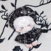 AXLUCE-Stuffed-Plush-Clothes-10cm-Doll (Black, 10cm)