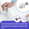 Tnitrib Kohler 1239016 Toilet Seat Bolts Hardware Pack Replacement Parts