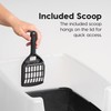 IRIS USA Large Cat Litter Box with Scatter Shield and