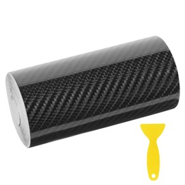 URAQT Car Door Sill Sticker 5 m x 10 cm 6D Universal Car Sticker Car Carbon Door Sill Protection Sticker for Car Door Sill Panels Front and Rear Bumpers Door Sill Strips