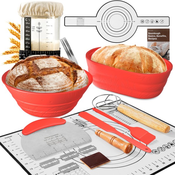 Sourdough Starter Kit with Jar – Complete Sourdough Bread Baking