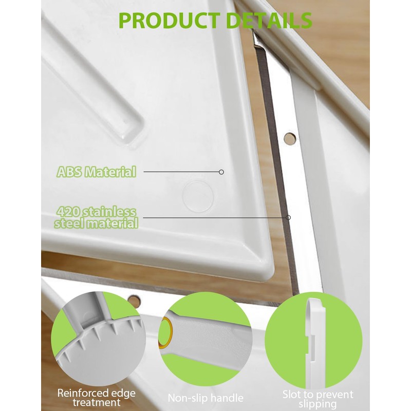 Kitchen Mandoline Vegetable Slicer, Potato Veg Slicer with Cleaning Brush,