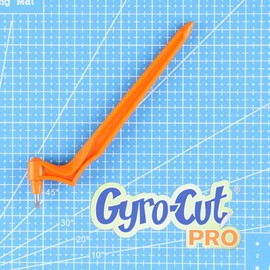 Gyro-Cut Gyro-Cut? PRO Tool | Latest Version from Crafty Brands | with Deep Cut tungsten carbide 45-degree blade | Papercraft and Stencil making made smooth