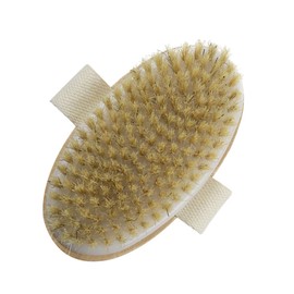 WOONEKY Exfoliating Brush Handle Bath Brush Natural Bristle Shower Brush for Body Scrubbing