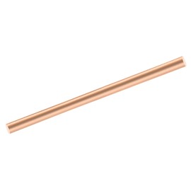 sourcing map 1 Pack Pure Copper Round Rod 12mm/1/2 Inch Diameter 300mm/11.8 Inch Length Solid Copper Rod Lathe Bar Stock for DIY Metal Craft Metal Working Hobbies