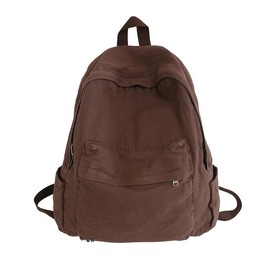 NEXT STOP M Backpack Y2k Backpack Canvas Backpack for Men College Backpacks for Women (Brown)