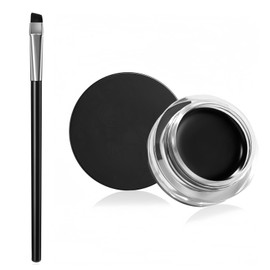 ZWWOGE Braun Gel Eyeliner, Wasserfest Langanhaltende Creme Eye Liner Gel, Hochintensive Pigmente, Wischfestes Eyeliner Makeup, schwarz Eyeliner mit Eyeliner-Pinseln