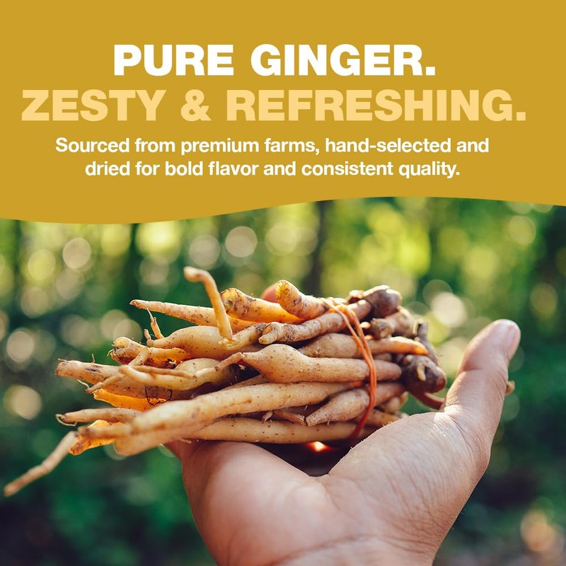 HANDPICK, Organic Ginger Tea Bags (100 Herbal Tea Bags), Caffeine