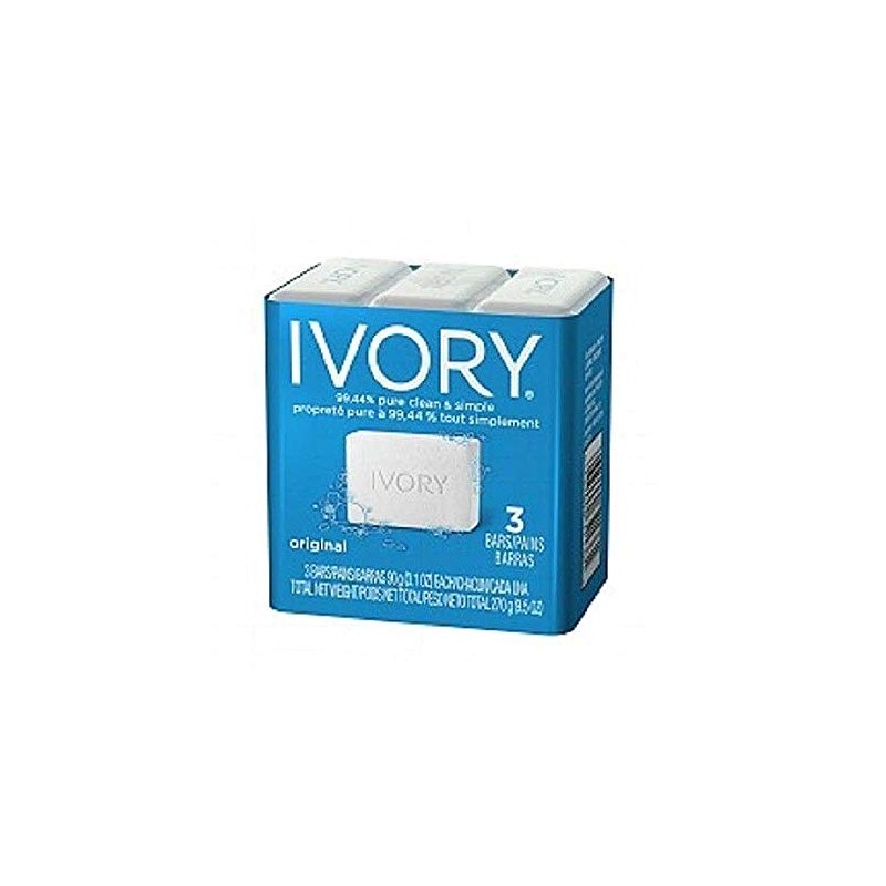 Simply Ivory Bath Bar for Unisex By Ivory, 3 Count