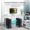 Hmseng Computer Tower Stand,Hmseng Adjustable Mobile CPU Stand with 4