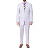 Emigre 43R Men's 100% Cotton Blue Striped Seersucker Suit