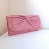 Suede Pleated Style Bridal Prom Wedding Evening Clutch Party Purse