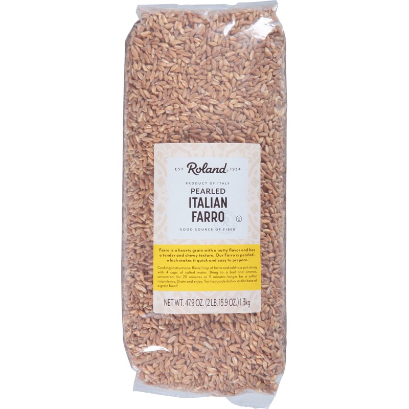 Roland Foods Pearled Italian Farro, Specialty Imported Food, 47.9 Ounce