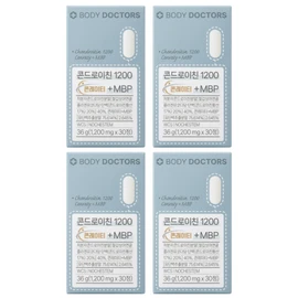 Body Doctors Chondroitin 1200 Conrate + MBP 30 tablets, 4 boxes / 바디닥터스 콘드로이친 1200 콘레이티 + MBP 30정 4박스