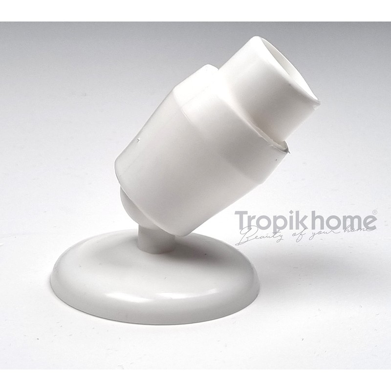 Tropik Home Inclined Angled Wall Bracket/Adapter For 27mm Shower Rail