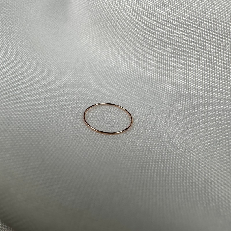 9ct Rose Gold 8mm Nose Hoop Ring