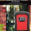 Key Lock Box Alloy Portable Wall Mounted 4 Digit Combination